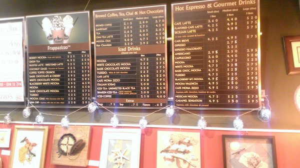 Menu photo 2 Zizzo's Coffeehouse  Capitola, CA
