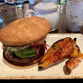 Little Beet Table - Mushroom and black bean burger - New American Near Me - New York, New York Little Beet Table - Mushroom and black bean burger - New American Near Me - New York, New York