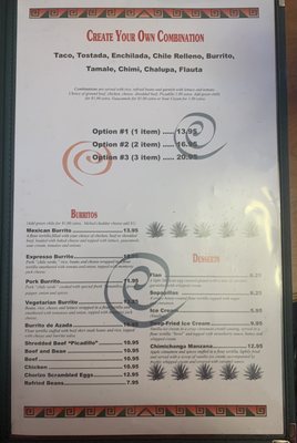 Menu photo 1 El Mex-Kal Estes Park, CO Menu photo 1 El Mex-Kal Estes Park, CO