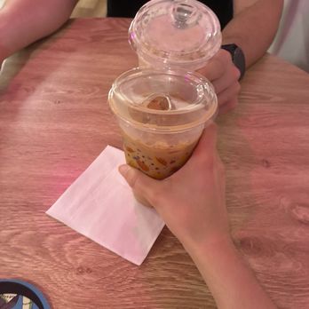 Nopalita Café - I'm holding the Nutty Mexican and my brother is holding the Oracle - Coffee & Tea Near Me - Keller, Texas Nopalita Café - I'm holding the Nutty Mexican and my brother is holding the Oracle - Coffee & Tea Near Me - Keller, Texas