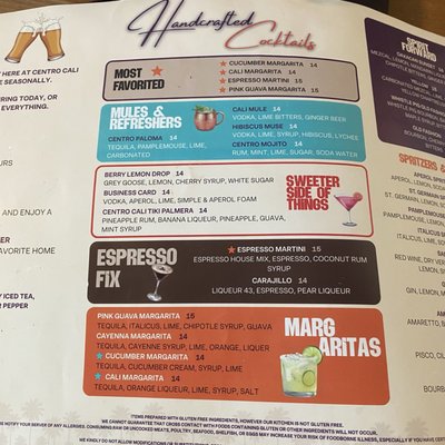 Menu photo 2 Centro Cali Brewing Bakersfield, CA Menu photo 2 Centro Cali Brewing Bakersfield, CA