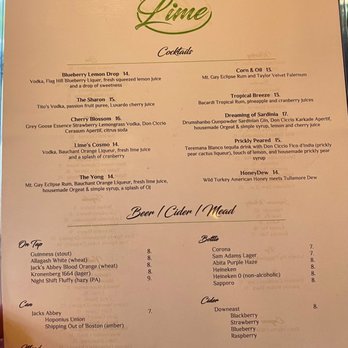 Lime Chelsea - Cocktail menu June 2022 - New American Near Me - Chelsea, Massachusetts Lime Chelsea - Cocktail menu June 2022 - New American Near Me - Chelsea, Massachusetts