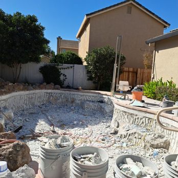 North Star Pools Plastering - Demo Day - Pool & Hot Tub Service Near Me - Sacramento, California