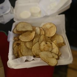 Cal's Pizza Factory - Broasted potatoes.