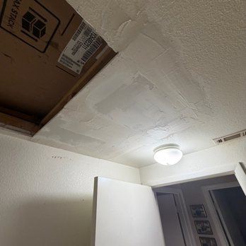 All Pro Maintenance Services - Attic entrance, panel will be placed after sanding and painting of plaster work. - Roofing Near Me - Las Vegas, Nevada