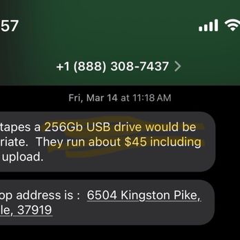 Fleetwood - Frank quoted me a price of $45 for a 256 GB drive. - Video/Film Production Near Me - Knoxville, Tennessee Fleetwood - Frank quoted me a price of $45 for a 256 GB drive. - Video/Film Production Near Me - Knoxville, Tennessee