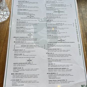Sugar and Scribe  - Menu - Bakeries Near Me - La Jolla, California