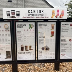 Santos Coffee Montclair - Menu