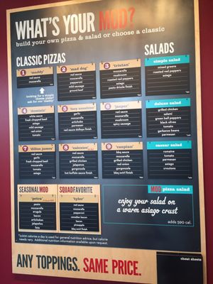 Menu photo 8 MOD Pizza Napa, CA