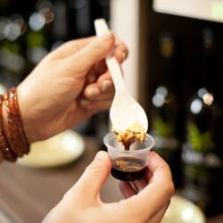 The Olive Bin - Ice cream tasting with balsamic vinegars