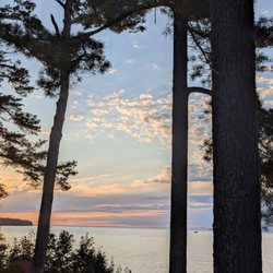 The Sunset Restaurant at Beaver Island Lodge - The beginning of sunset