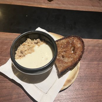 Madcap - Nicasio Valley egg, candy cap, pine nut crumble with toasted sesame bread - New American Near Me - San Anselmo, California
