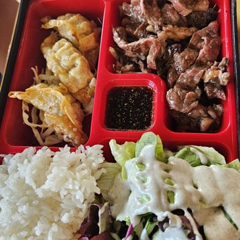 Sora Sushi - Beef teriyaki bento box - Japanese Near Me - Hermosa Beach, California Sora Sushi - Beef teriyaki bento box - Japanese Near Me - Hermosa Beach, California