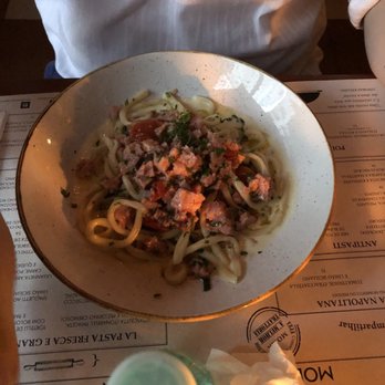 Modern Mamma Osteria - Pici com Ragu de linguiça, porcini e creme de grana panado - Italian Near Me - São Paulo, SP Modern Mamma Osteria - Pici com Ragu de linguiça, porcini e creme de grana panado - Italian Near Me - São Paulo, SP