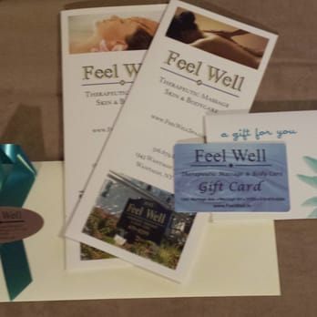 Feel Well - Gift certificate ensemble. - Massage Near Me - Wantagh, New York Feel Well - Gift certificate ensemble. - Massage Near Me - Wantagh, New York