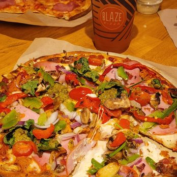 Blaze Pizza - Build your own and Blood Orange Lemonade - Pizza Near Me - Eastvale, California