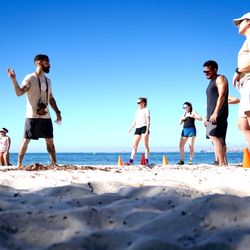 Aim Higher Fit - Beach WOD fun!
