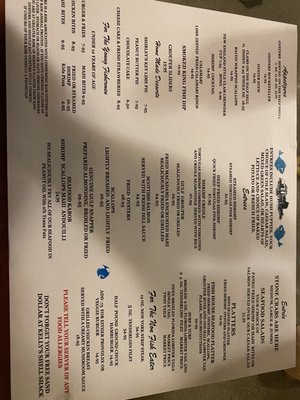 Menu photo 4 Kelly's Fish House Dining Room Naples, FL