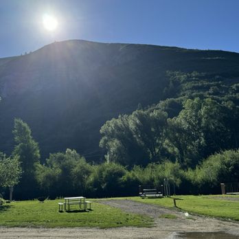 Provo River Resort - Morning view - RV Parks Near Me - Wallsburg, Utah