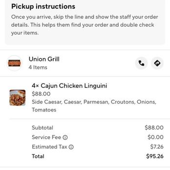 Union Grill - Proof of purchase - American Near Me - Ogden, Utah