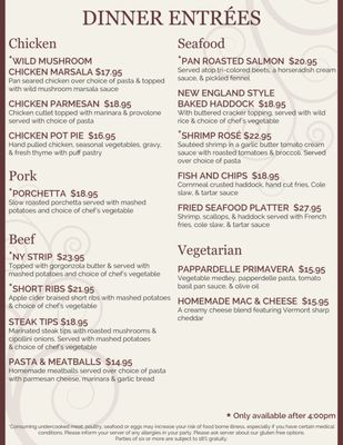 Menu photo 6 Galliford's Restaurant & Tavern Mendon, MA