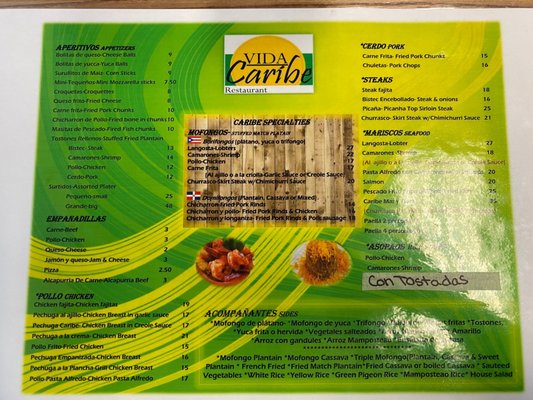 Menu photo 4 Vida Caribe Clermont, FL Menu photo 4 Vida Caribe Clermont, FL