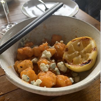 Ukiah - Crispy rock shrimp with chili butter and gorgonzola. - Japanese Near Me - Asheville, North Carolina Ukiah - Crispy rock shrimp with chili butter and gorgonzola. - Japanese Near Me - Asheville, North Carolina