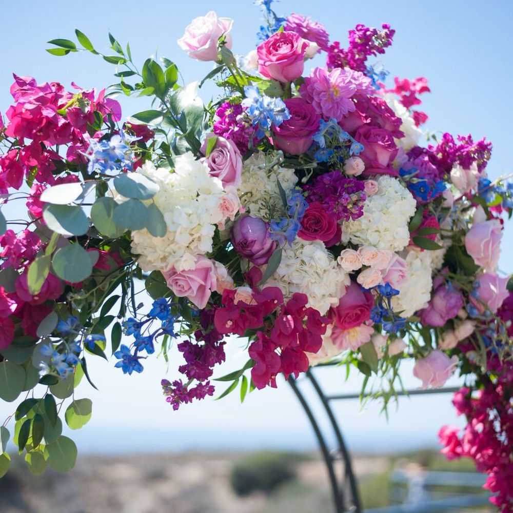 Lynne Lucente Floral Design - Top part of the wedding arch - Floral Designers Near Me Lynne Lucente Floral Design - Top part of the wedding arch - Floral Designers Near Me