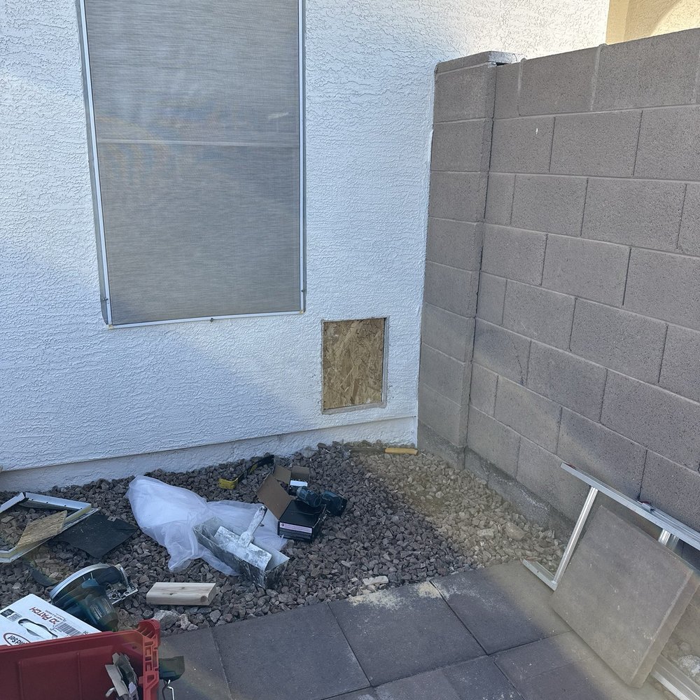 Outside stucco work