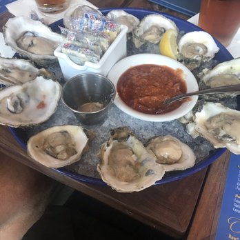 Cobalt - Happy Hour $ .75 raw oysters.  YUMMM - Seafood Near Me - Orange Beach, Alabama
