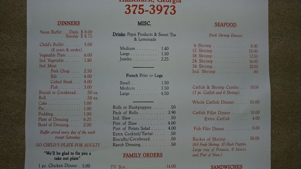 Menu photo 2 Smith's Fried Chicken Hazlehurst, GA Menu photo 2 Smith's Fried Chicken Hazlehurst, GA