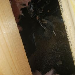 It was found that CRBR did not seal the bottom of our home and they used corrugated cardboard to level the subfloor. It was found that CRBR did not seal the bottom of our home and they used corrugated cardboard to level the subfloor.