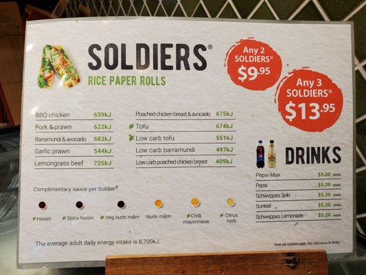 Menu photo 2 Roll'd Brisbane Airport, QLD