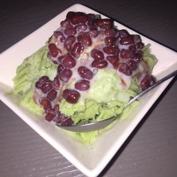 Ice Monster - Green tea shaved ice with red bean and condensed milk - Juice Bars & Smoothies Near Me - Walnut Creek, California