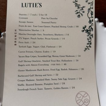 Lutie’s - Brunch menu - Modern European Near Me - Austin, Texas Lutie’s - Brunch menu - Modern European Near Me - Austin, Texas
