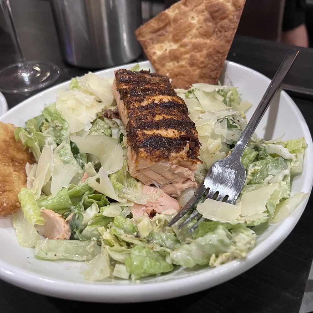 Fifty Three Fifty - Blackened salmon & wasabi Caesar salad - Coffee & Tea Near Me - Holmes Beach, Florida