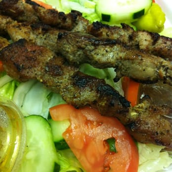 Squabs Gyros - Pork kabob salad - Greek Near Me - Melrose Park, Illinois