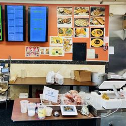 Menu, counter