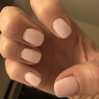 Belle Nails and Spa - Nail polish layers are uneven and not lined up with the cuticles - Nail Salons Near Me - Concord, California