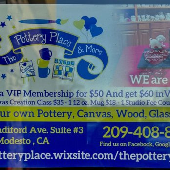 The Pottery Place And More - Membership deal - Paint-Your-Own Pottery Near Me - Modesto, California The Pottery Place And More - Membership deal - Paint-Your-Own Pottery Near Me - Modesto, California