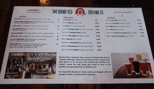 Menu photo 5 Two Hound Red Brewing Glen Ellyn, IL