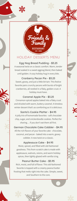 Friends and Family Restaurant, Inc. by null