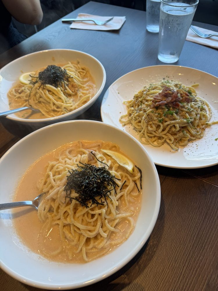 Food from Unetto Tokyo Pasta Factory