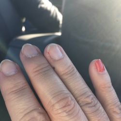 Today's Hair & Nails - One week later. Yeah. Don't go here.