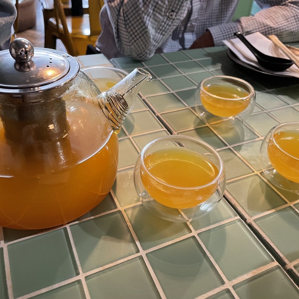 Ginger and Lemongrass - Turmeric tea pot 32oz ($7) - Vietnamese Near Me - Whitestone, New York Ginger and Lemongrass - Turmeric tea pot 32oz ($7) - Vietnamese Near Me - Whitestone, New York