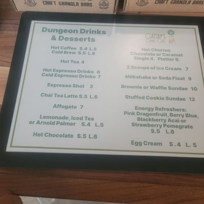 Menu photo 2 Gatsby Game Cafe Westbury, NY