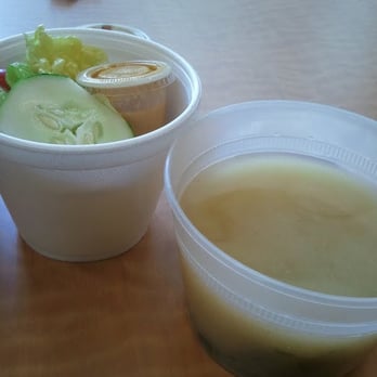 Hamachi 34 - take-out salad and miso soup from lunchbox special - Japanese Near Me - New York, New York Hamachi 34 - take-out salad and miso soup from lunchbox special - Japanese Near Me - New York, New York