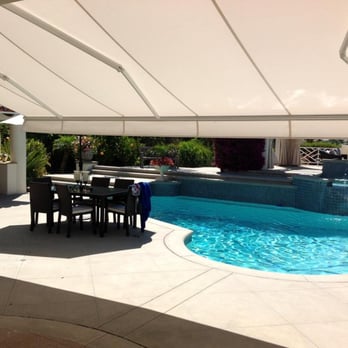 The Awning Company - View from below a Retractable Awning - Shades & Blinds Near Me - Irvine, California