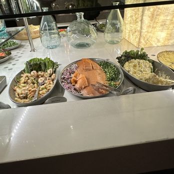 Texas de Brazil - Orland Park - Smoked salmon was a big hit with our birthday party. Close up of the salad bar! - Steakhouses Near Me - Orland Park, Illinois Texas de Brazil - Orland Park - Smoked salmon was a big hit with our birthday party. Close up of the salad bar! - Steakhouses Near Me - Orland Park, Illinois