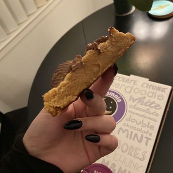 Insomnia Cookies - Chocolate Peanut Butter Cup Jumbo Deluxe Cookie - Desserts Near Me - Davis, California Insomnia Cookies - Chocolate Peanut Butter Cup Jumbo Deluxe Cookie - Desserts Near Me - Davis, California